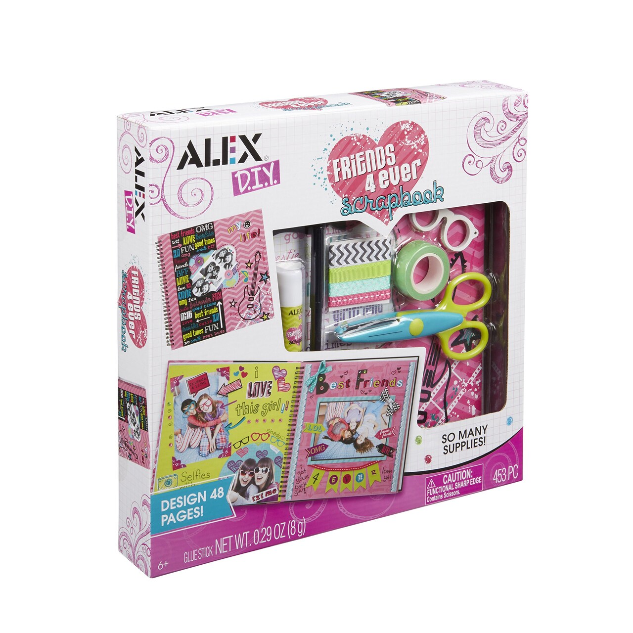 ALEX Toys Alex DIY Friends 4 Ever Scrapbook Kids Art and Craft Activity